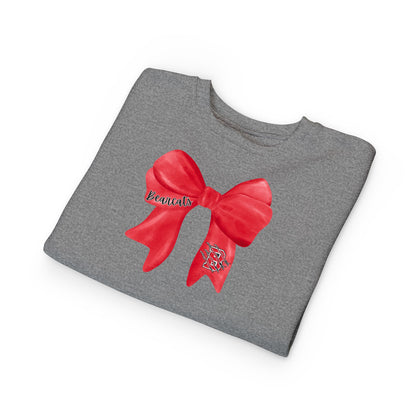 TODDLER. Brookland Bearcat Bow Sweatshirt