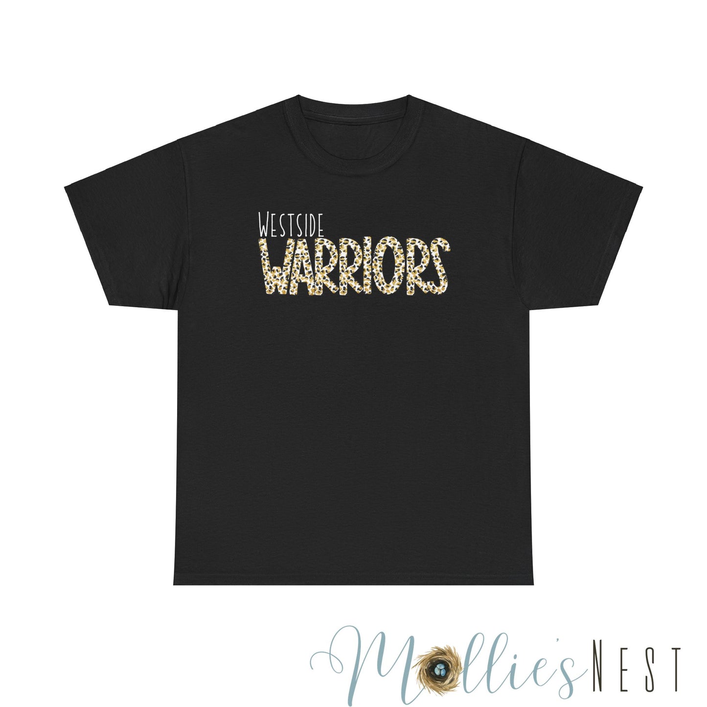 Westside Warriors. Leopard Heavy Cotton Tee