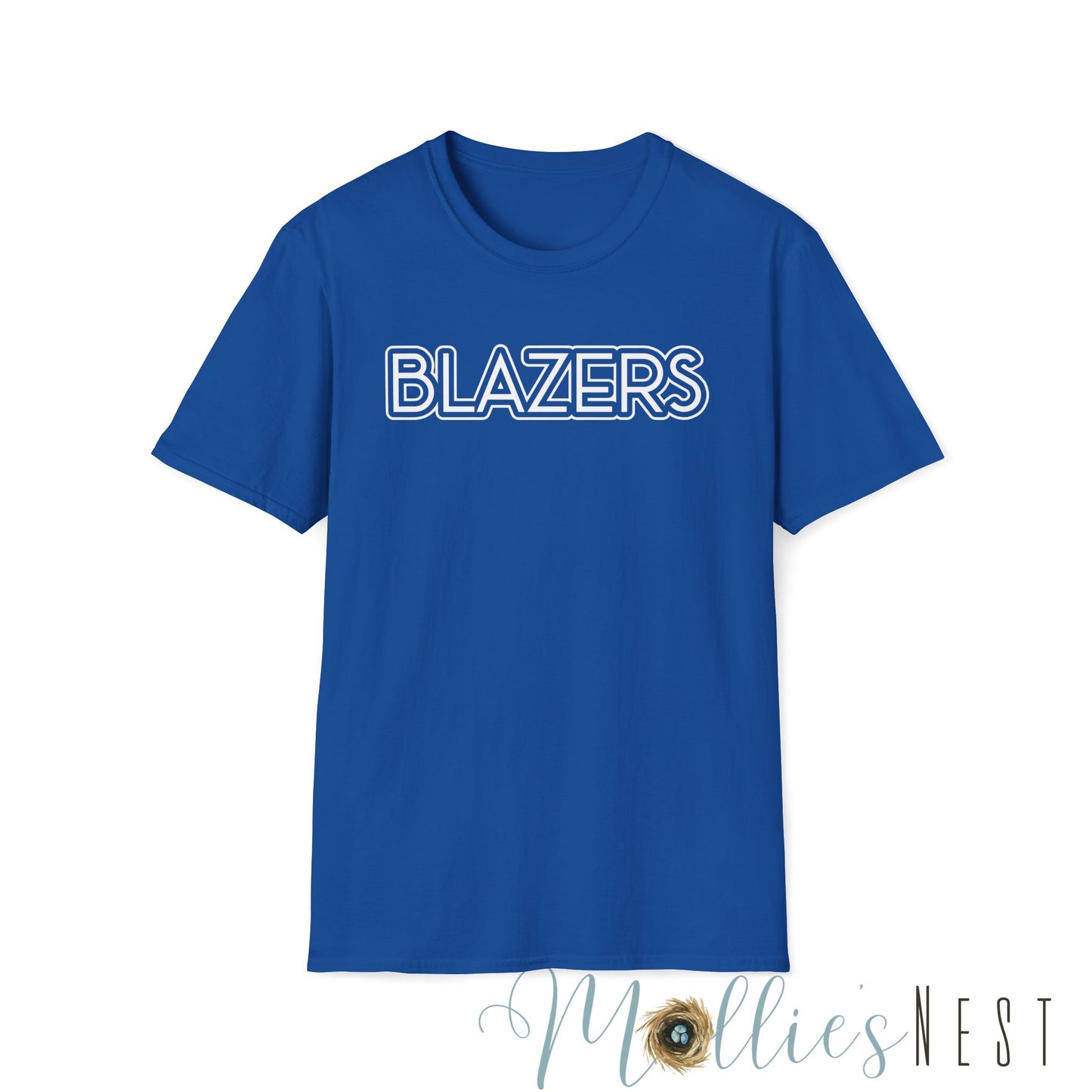 Blazers. Simple Mascot T-Shirt. UNISEX