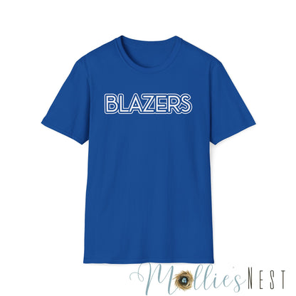 Blazers. Simple Mascot T-Shirt. UNISEX