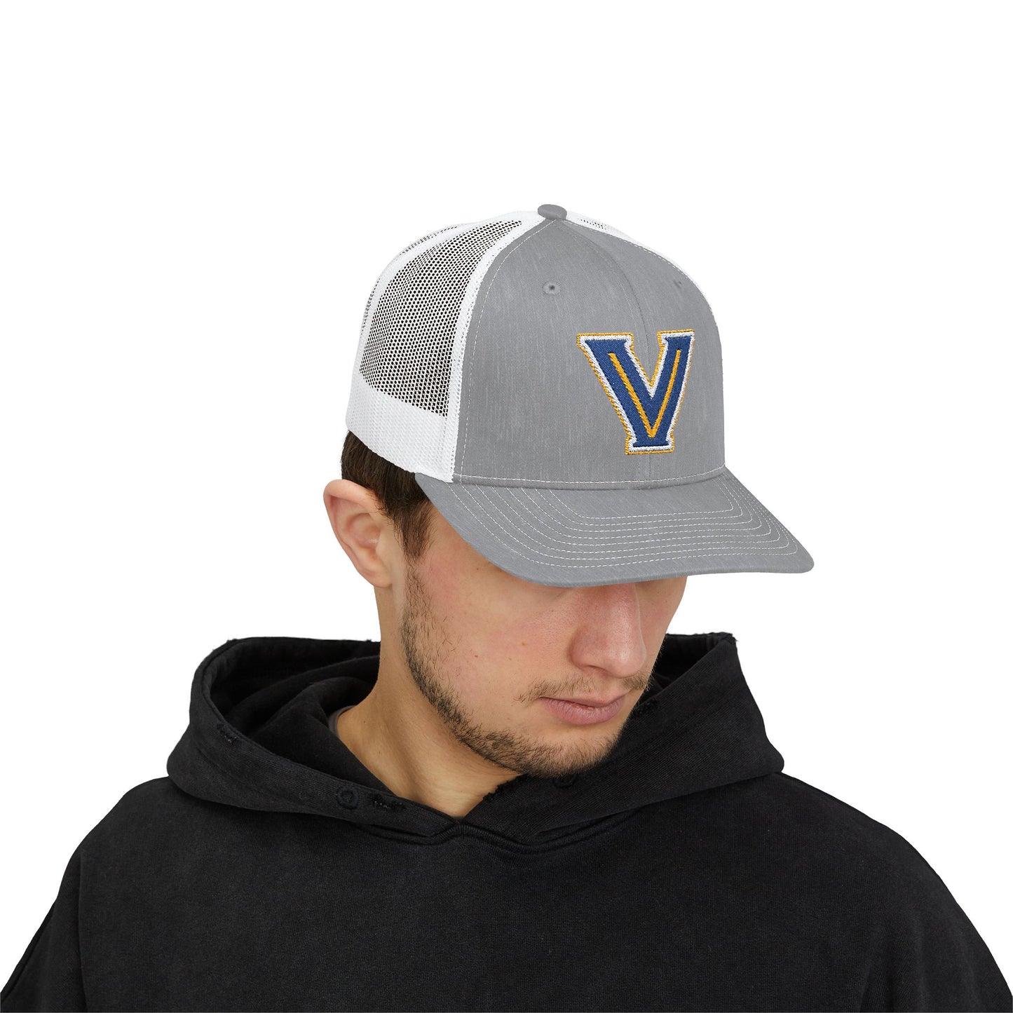 Valley View. Embroidered Snapback Trucker Cap