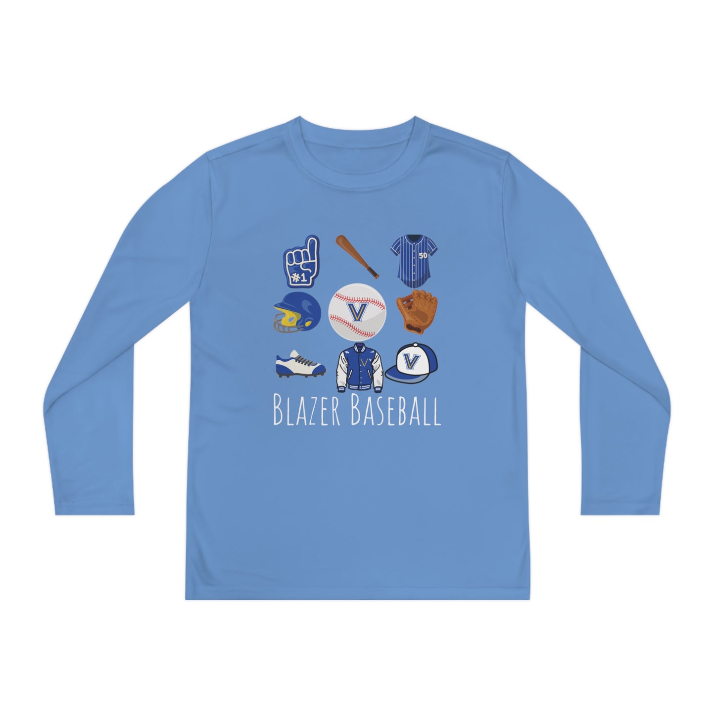 Blazer Baseball Youth Long Sleeve Competitor Tee