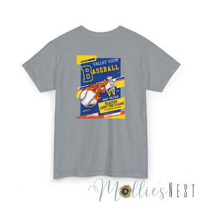 Valley View Baseball Unisex Heavy Cotton Tee - Manly Design for Sports Fans