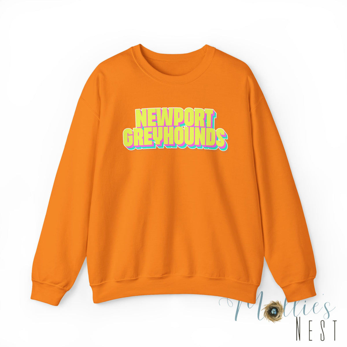 Adult. Newport Greyhounds. NEON sweatshirt