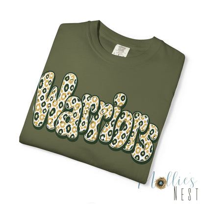 Warriors Leopard Script T-Shirt