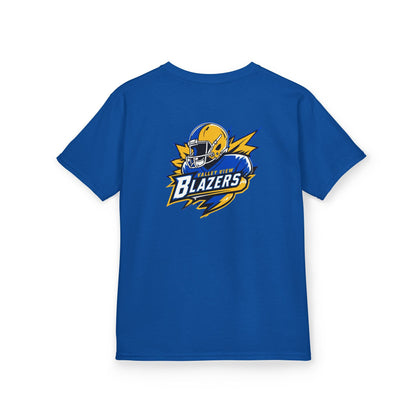 Blazer Kids Tee: Front/Back Football Design