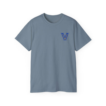 ADULT. Valley View Light the Flame Unisex Cotton Tee, Casual T-Shirt - Football - School Spirit