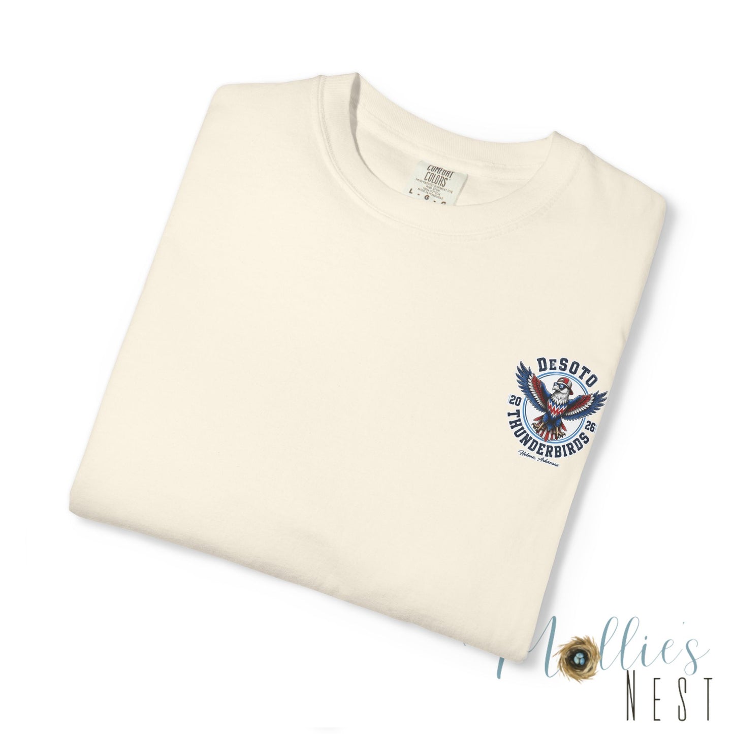 ADULT.  T‑Shirt — DeSoto Thunderbirds Mascot Graphic (2026)