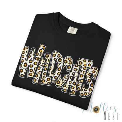 Trumann Wildcats Leopard Stacked Print T-Shirt - ADULT