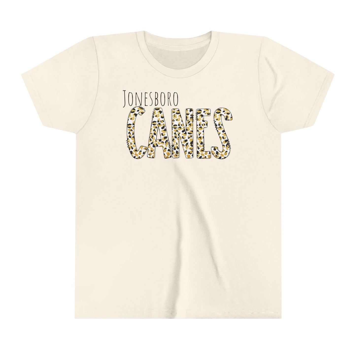 Youth Jonesboro. Canes Leopard Short Sleeve Tee