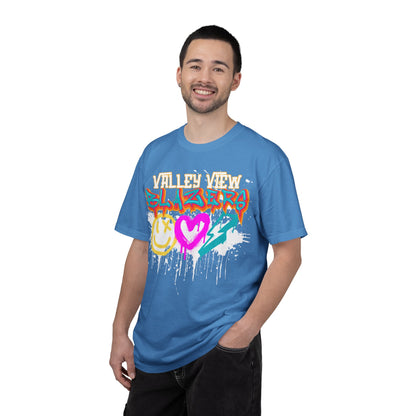 Valley View Blazers Graffiti Tee — Neon Heart, Smile & Lightning Shirt