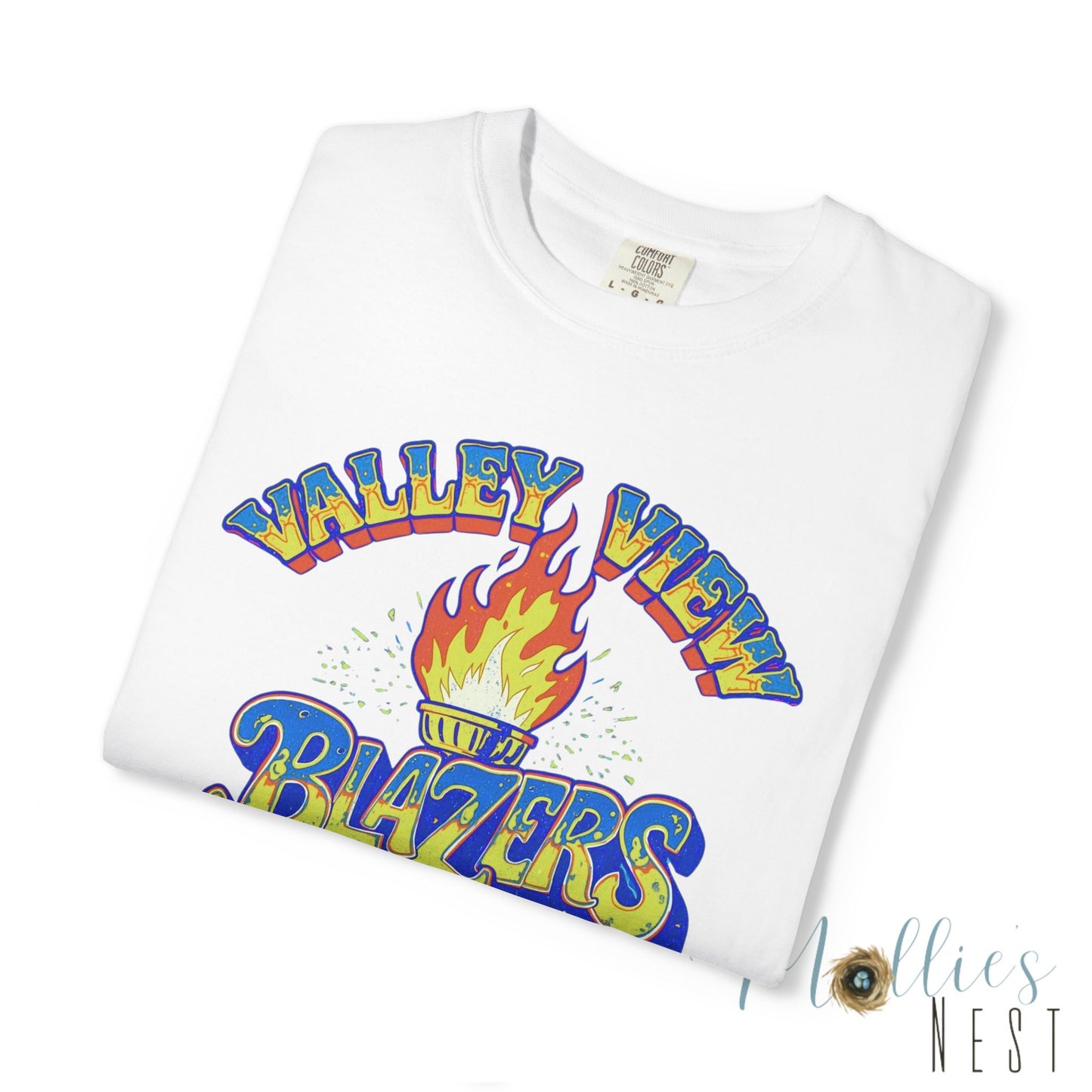 Valley View Blazers RETRO Torch Unisex Garment-Dyed T-Shirt - Comfort Colors