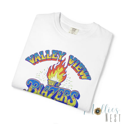 Valley View Blazers RETRO Torch Unisex Garment-Dyed T-Shirt - Comfort Colors