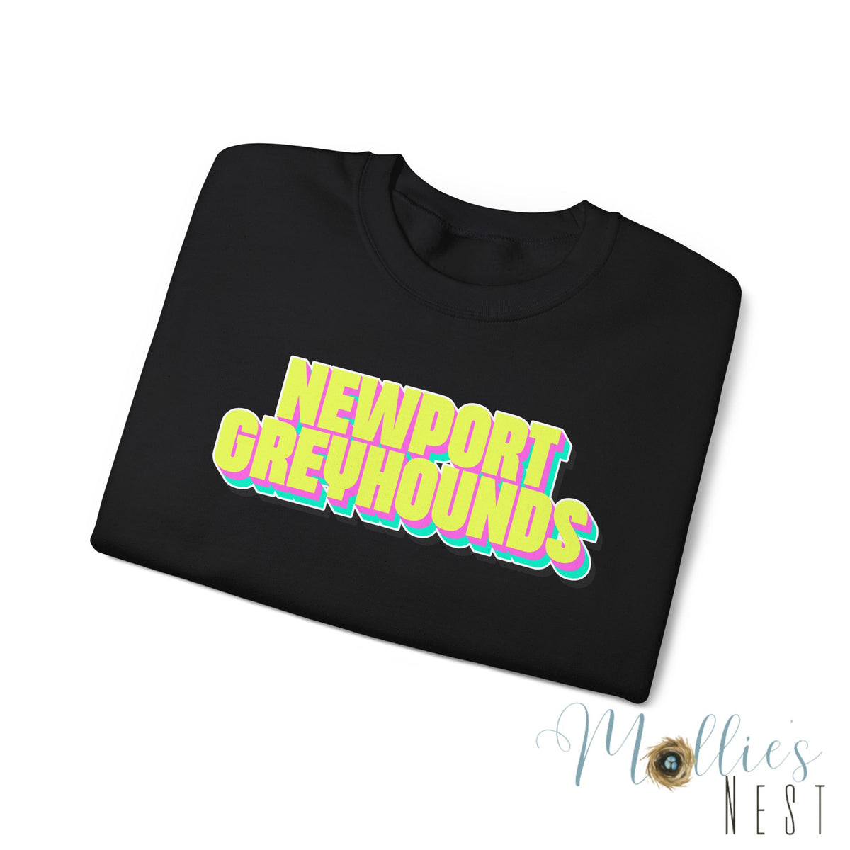 Adult. Newport Greyhounds. NEON sweatshirt