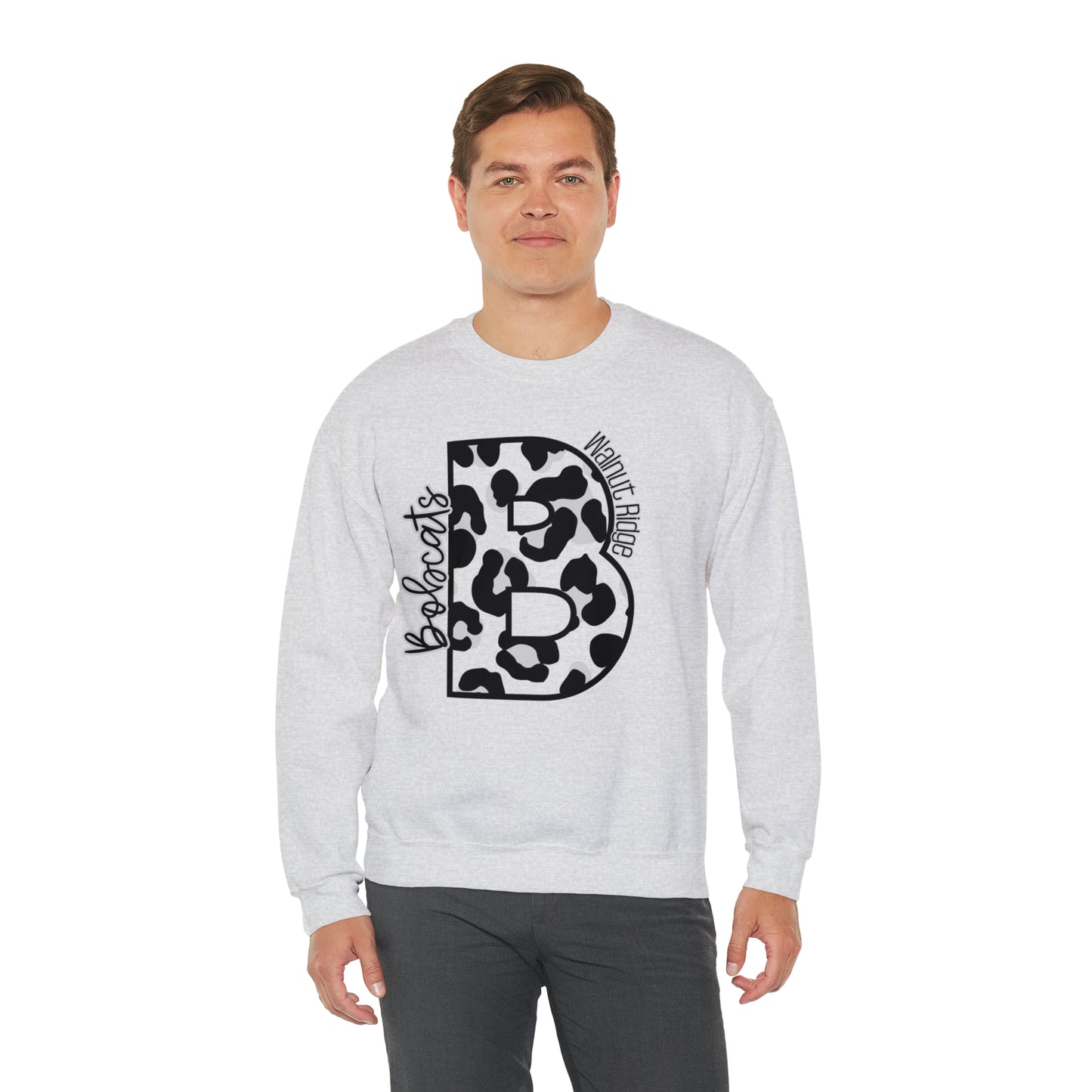 Bobcats Leopard Heavy Blend™ Crewneck Sweatshirt