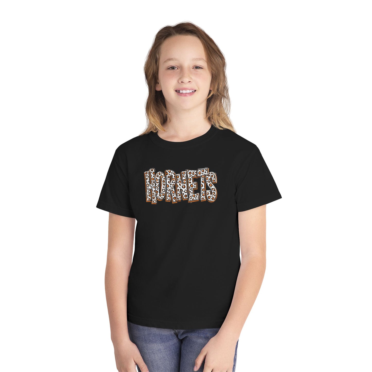 Youth Harrisburg Hornets Leopard Print Graphic Kids T‑Shirt
