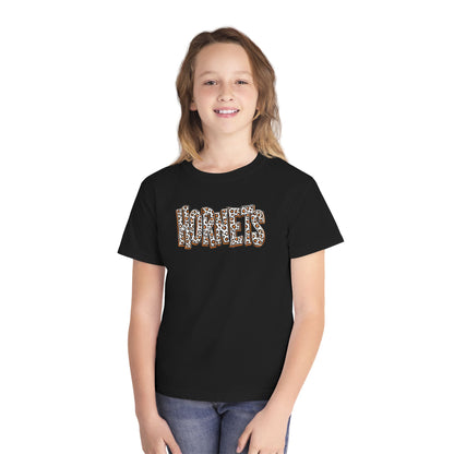 Youth Harrisburg Hornets Leopard Print Graphic Kids T‑Shirt