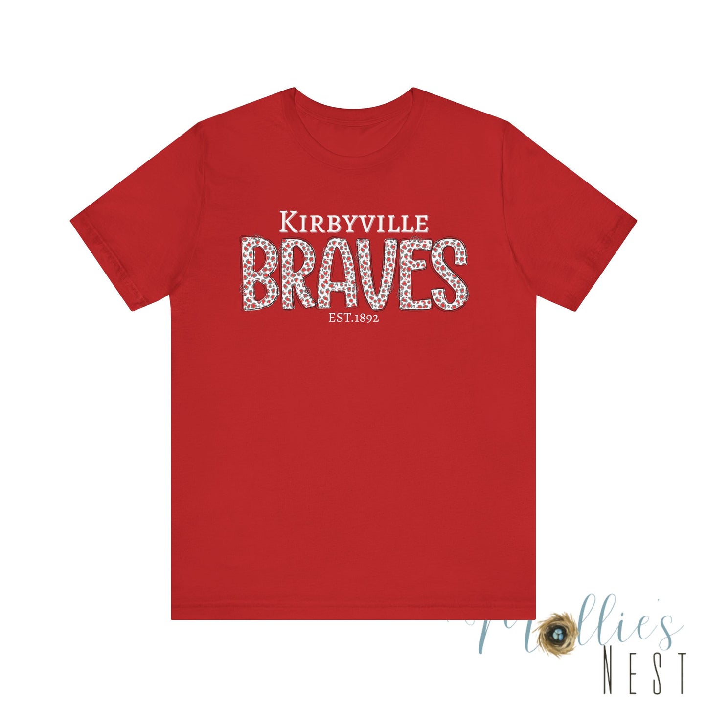 Kirbyville Braves Leopard Print Team Tee