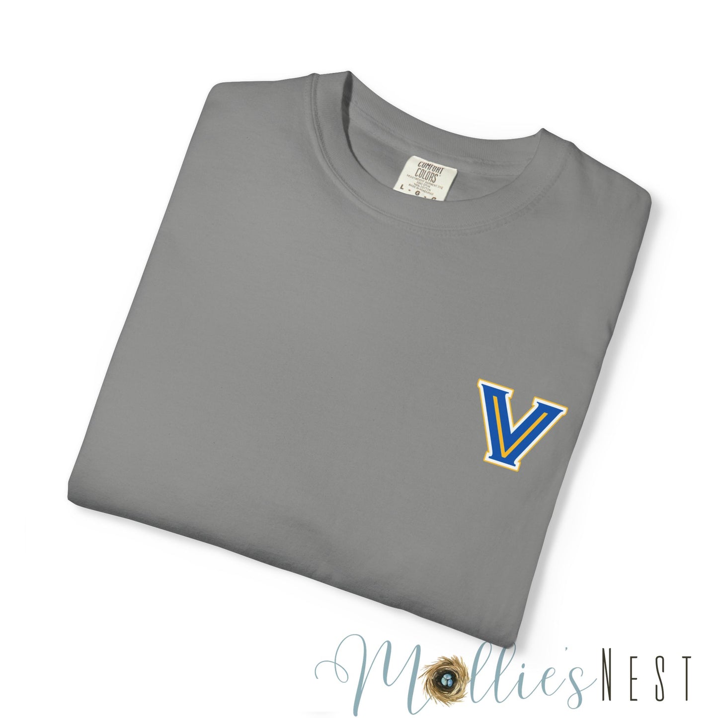 Valley View Light the Flame Football Helmet T-Shirt | Unisex Garment-Dyed Tee for Football Fans, Game Day Shirt, Sports Apparel, Casual Wear