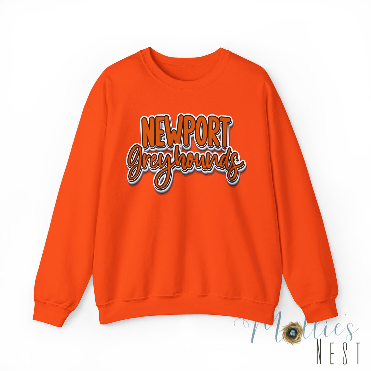 Newport Greyhounds Crewneck Vintage Graphic Sweatshirt