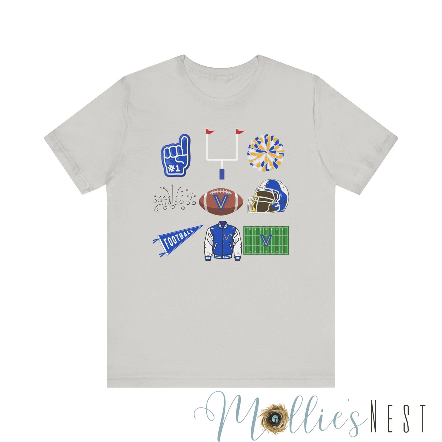 Football. Valley View. Jersey Short Sleeve Tee