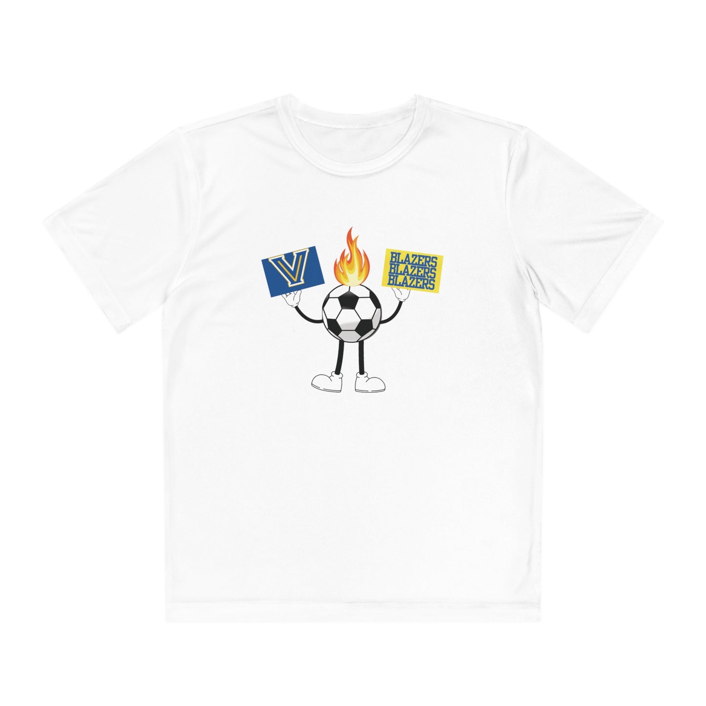 Youth Flame Soccer Competitor Tee