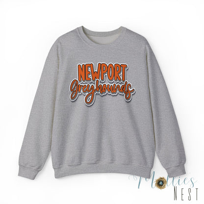 Newport Greyhounds Crewneck Vintage Graphic Sweatshirt