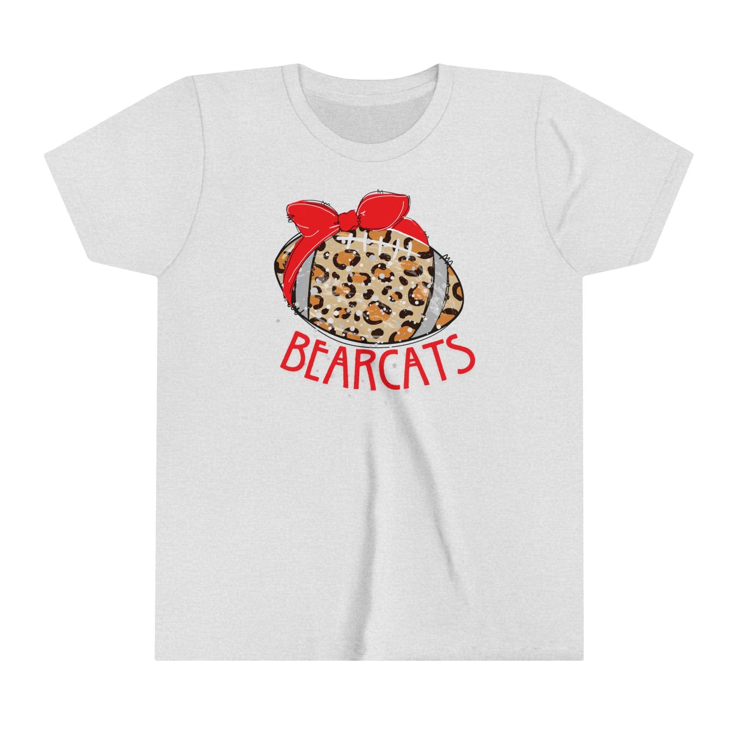 Youth Bearcats Leopard football Short Sleeve Tee