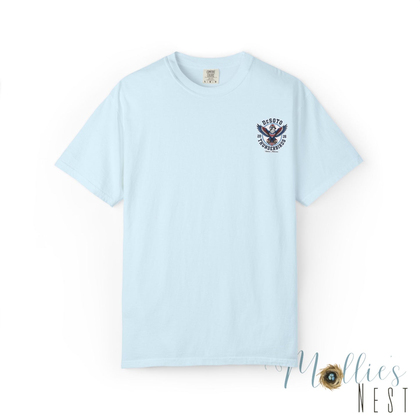 ADULT.  T‑Shirt — DeSoto Thunderbirds Mascot Graphic (2026)