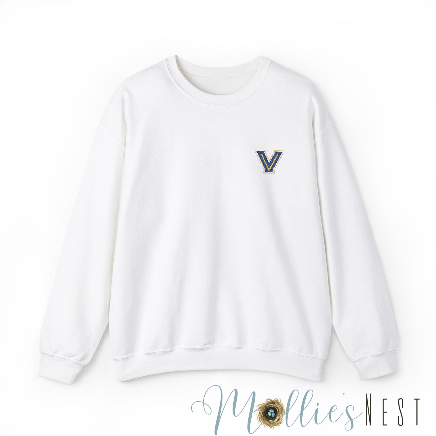 EMBROIDERED Valley View Logo. Unisex Heavy Blend™ Crewneck Sweatshirt