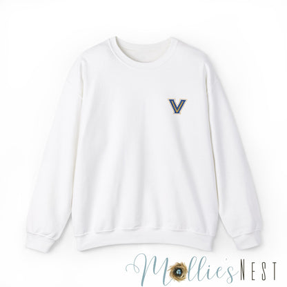 EMBROIDERED Valley View Logo. Unisex Heavy Blend™ Crewneck Sweatshirt