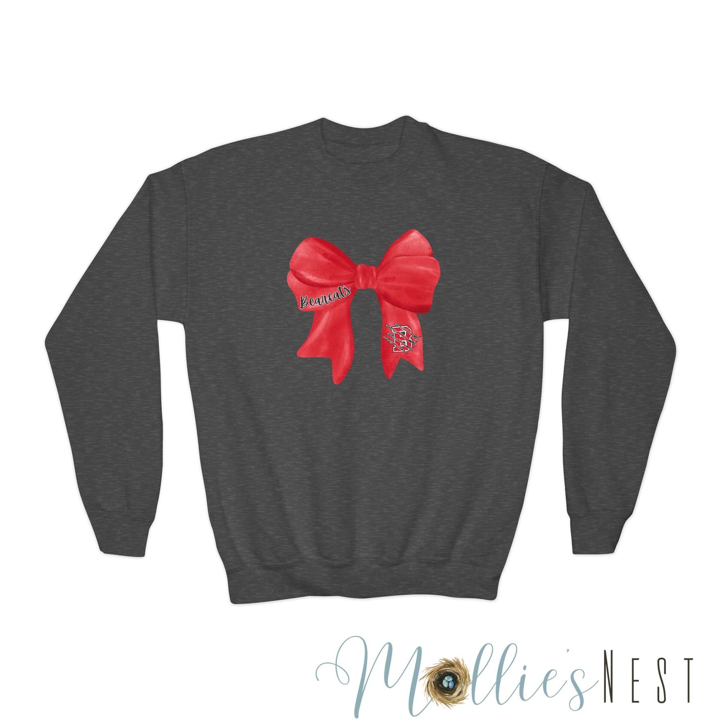 YOUTH. Brookland Bearcat Bow Sweatshirt