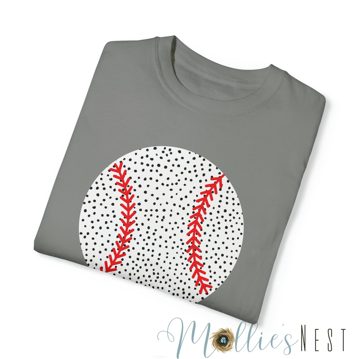 Baseball. Spotted Garment-Dyed T-shirt