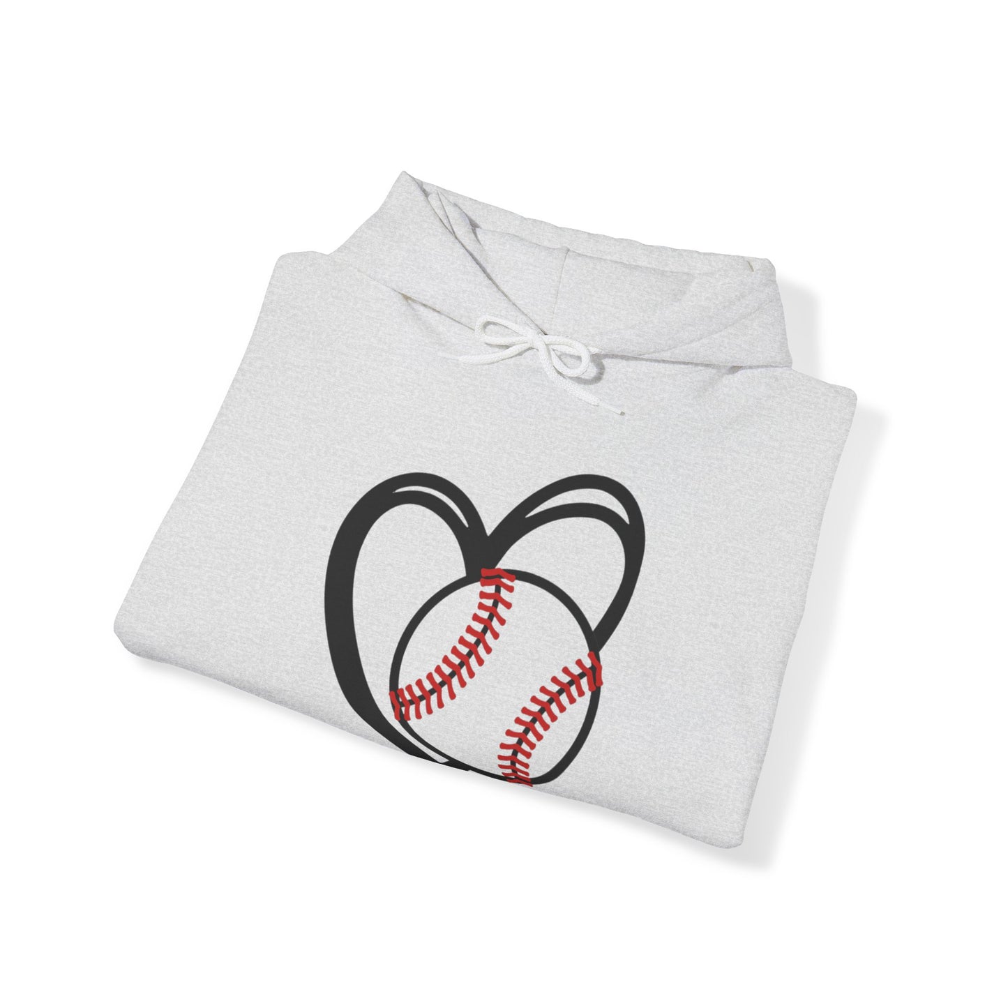 Heart Baseball Heavy Blend™ Hooded Sweatshirt