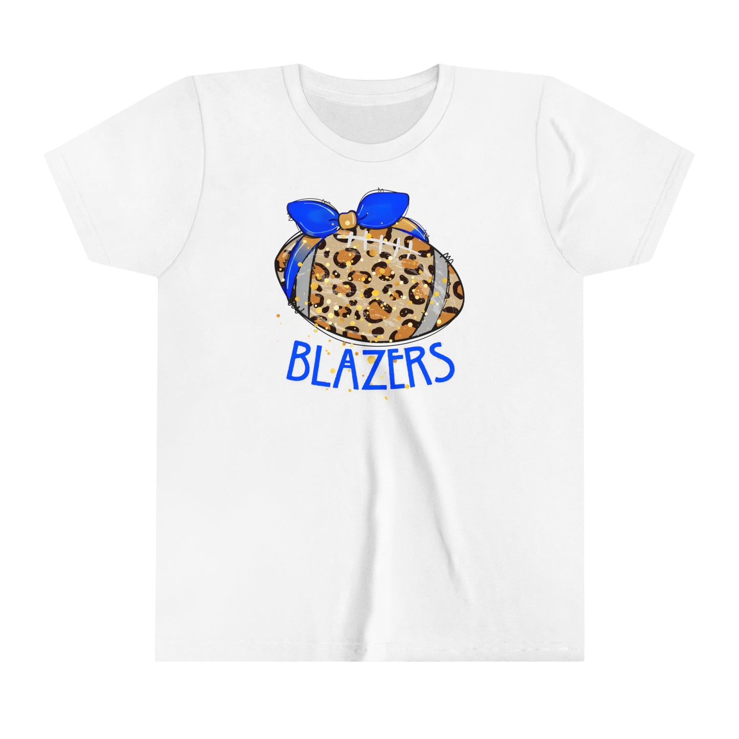 YOUTH. Leopard Blazer Football. Short Sleeve Tee