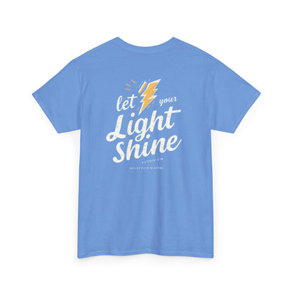 Let Your Light Shine T-Shirt — Inspirational Lightning Graphic Tee. Valley View Blazers