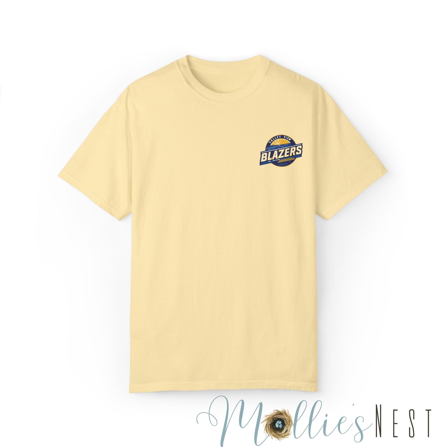 Unisex Garment-Dyed T-shirt. Valley View Blazers - CUSTOM Design. June 2025