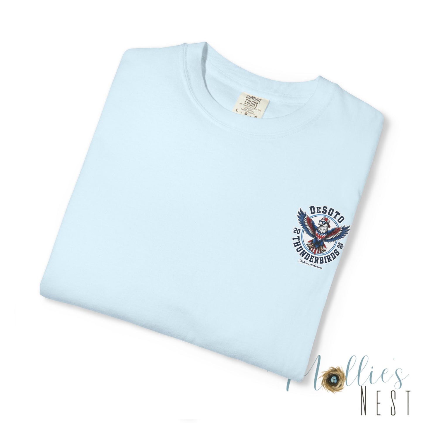 ADULT.  T‑Shirt — DeSoto Thunderbirds Mascot Graphic (2026)