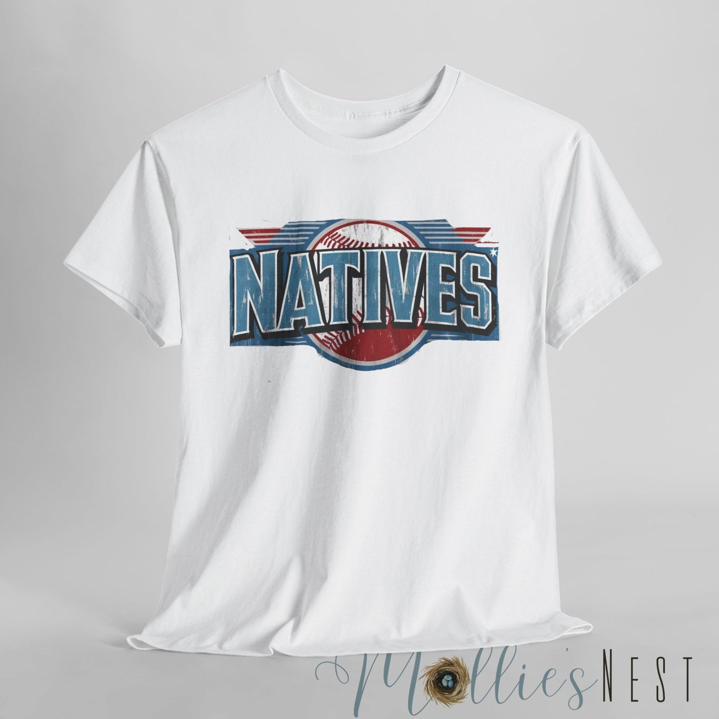 Natives Baseball Heavy Cotton Tee. NATIVES 25
