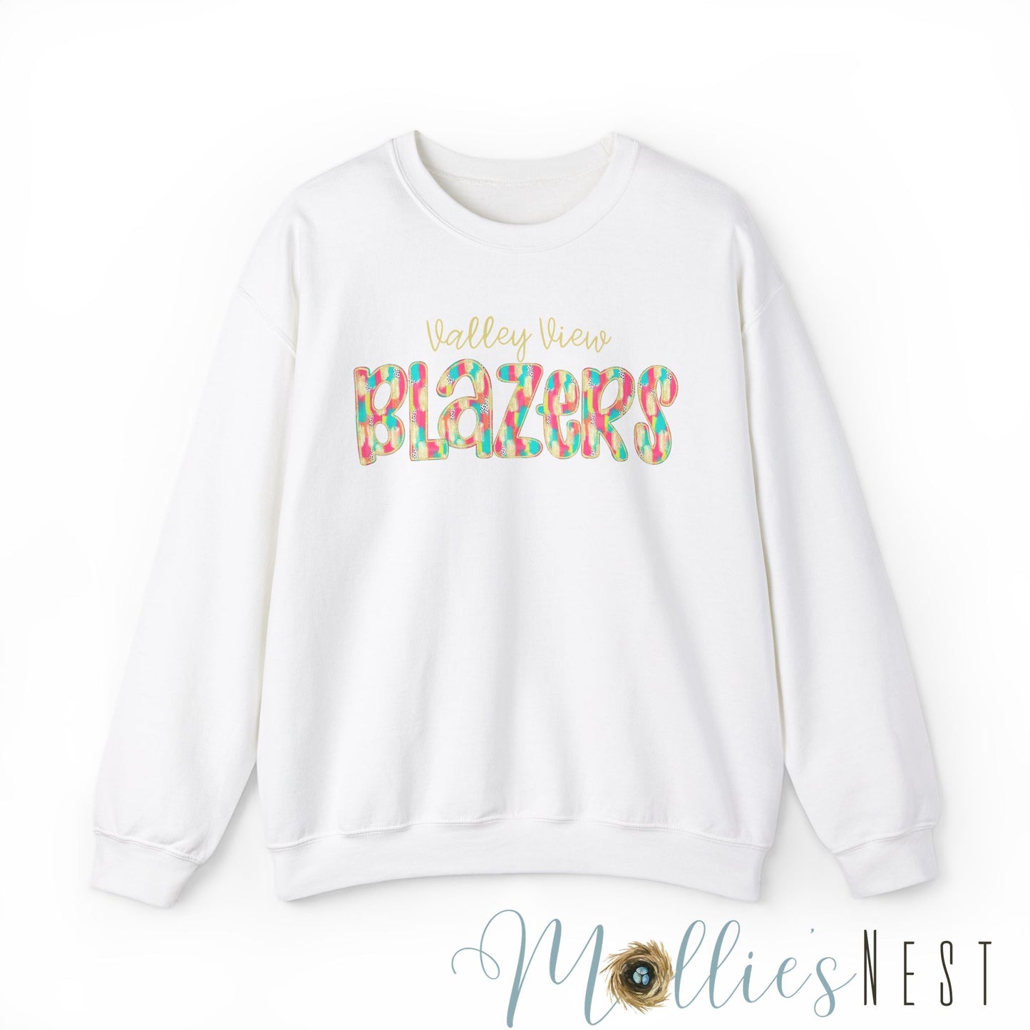 Unisex Heavy Blend™ Crewneck Sweatshirt. Blazers paint stroke letters