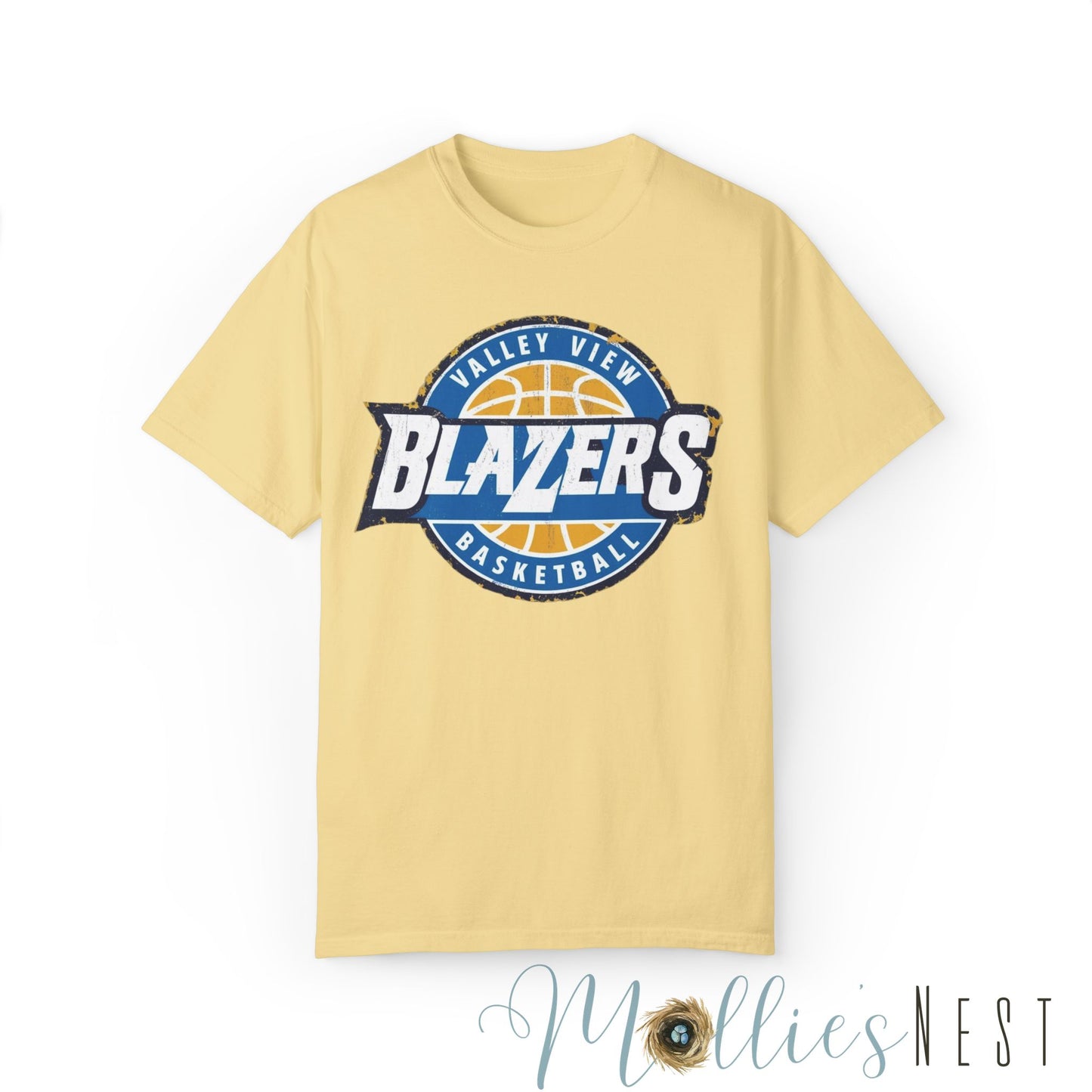 Unisex Garment-Dyed T-shirt. Valley View Blazers Basketball