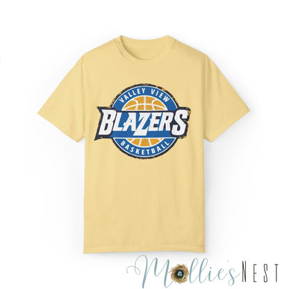 Unisex Garment-Dyed T-shirt. Valley View Blazers Basketball