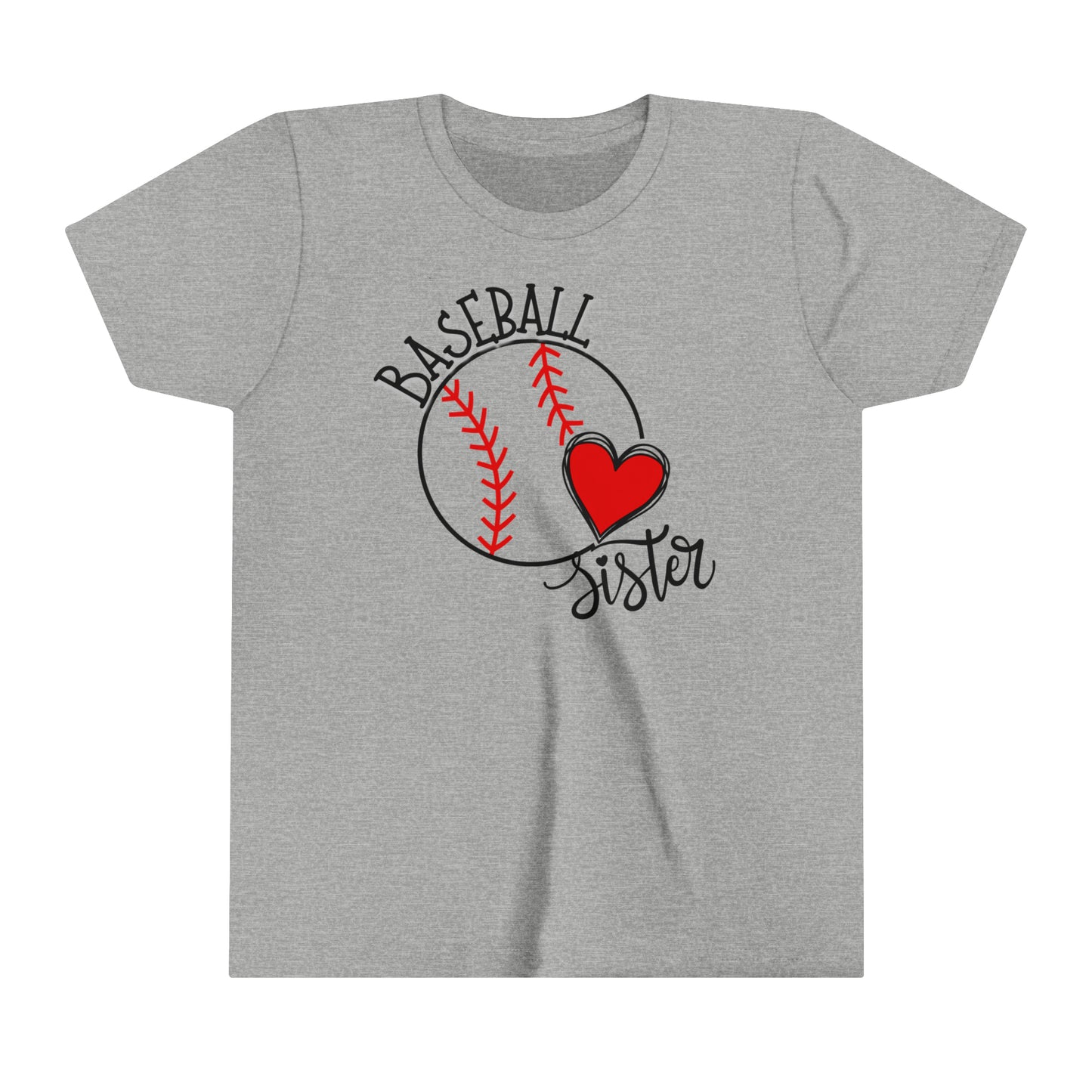 Youth Baseball Sister Short Sleeve Tee