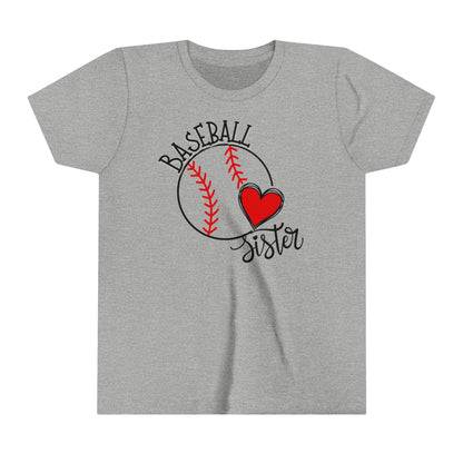 Youth Baseball Sister Short Sleeve Tee