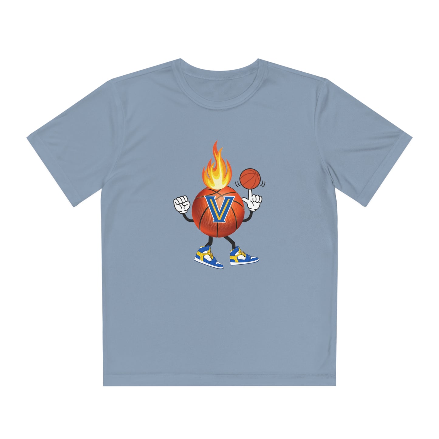 Youth Blazer. Flame Basketball Competitor Tee