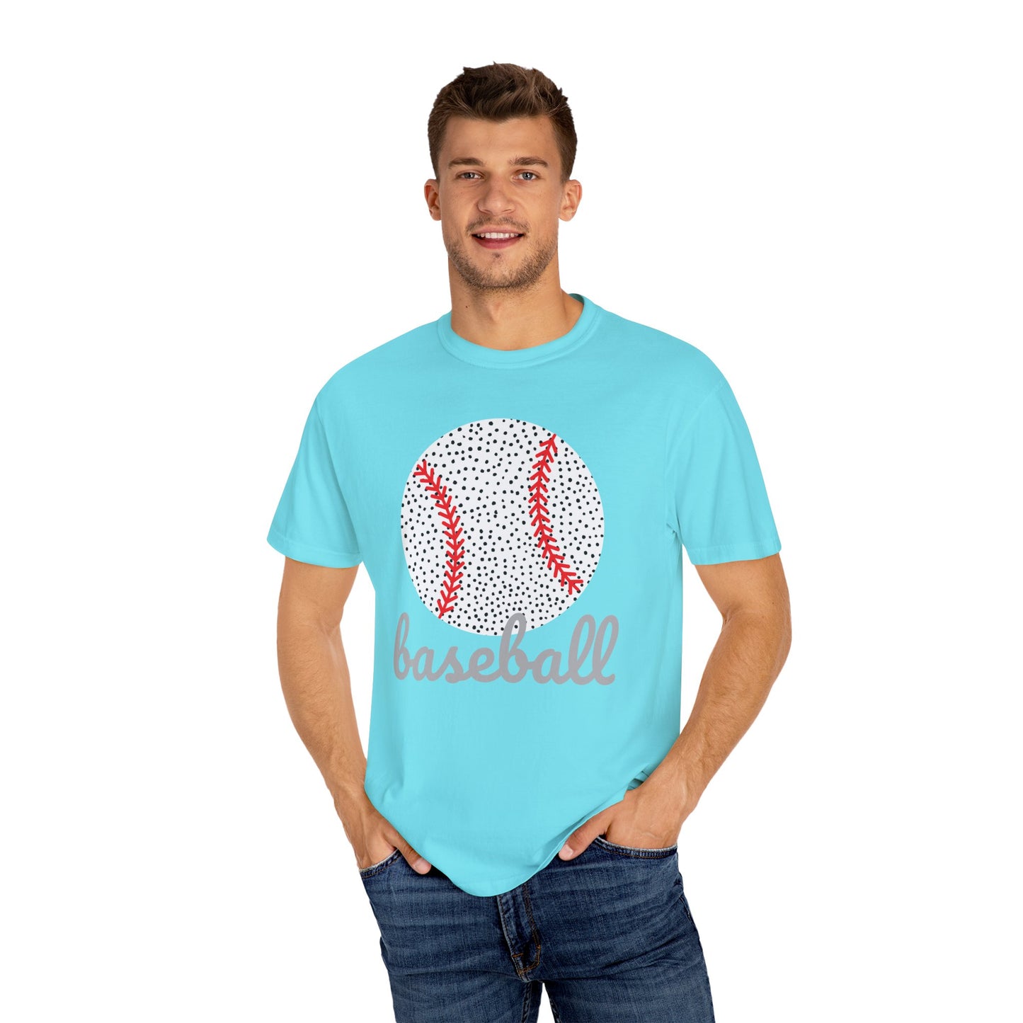 Baseball. Spotted Garment-Dyed T-shirt