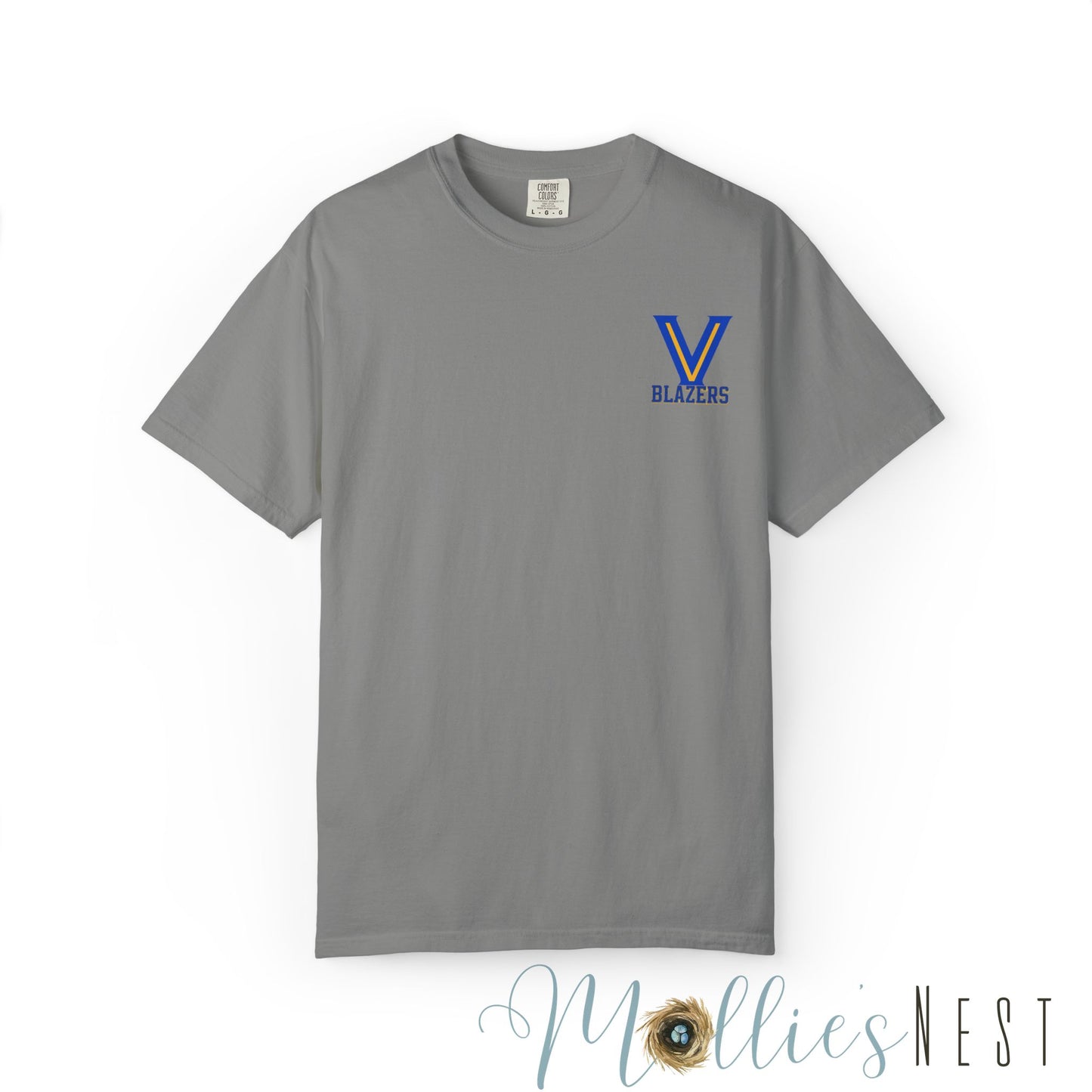 Valley View Blazers Garment-Dyed T-shirt. ADULT "Where Legends are Made"
