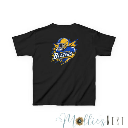 Blazer Kids Tee: Front/Back Football Design