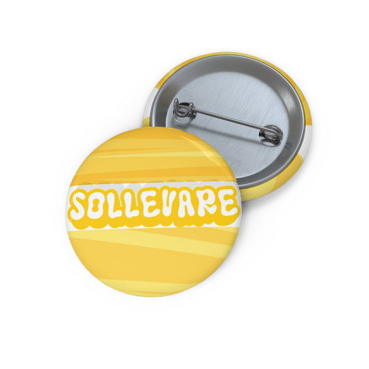 Copy of Sollevare Pin Button1 — Yellow Retro Bubble Letter Badge