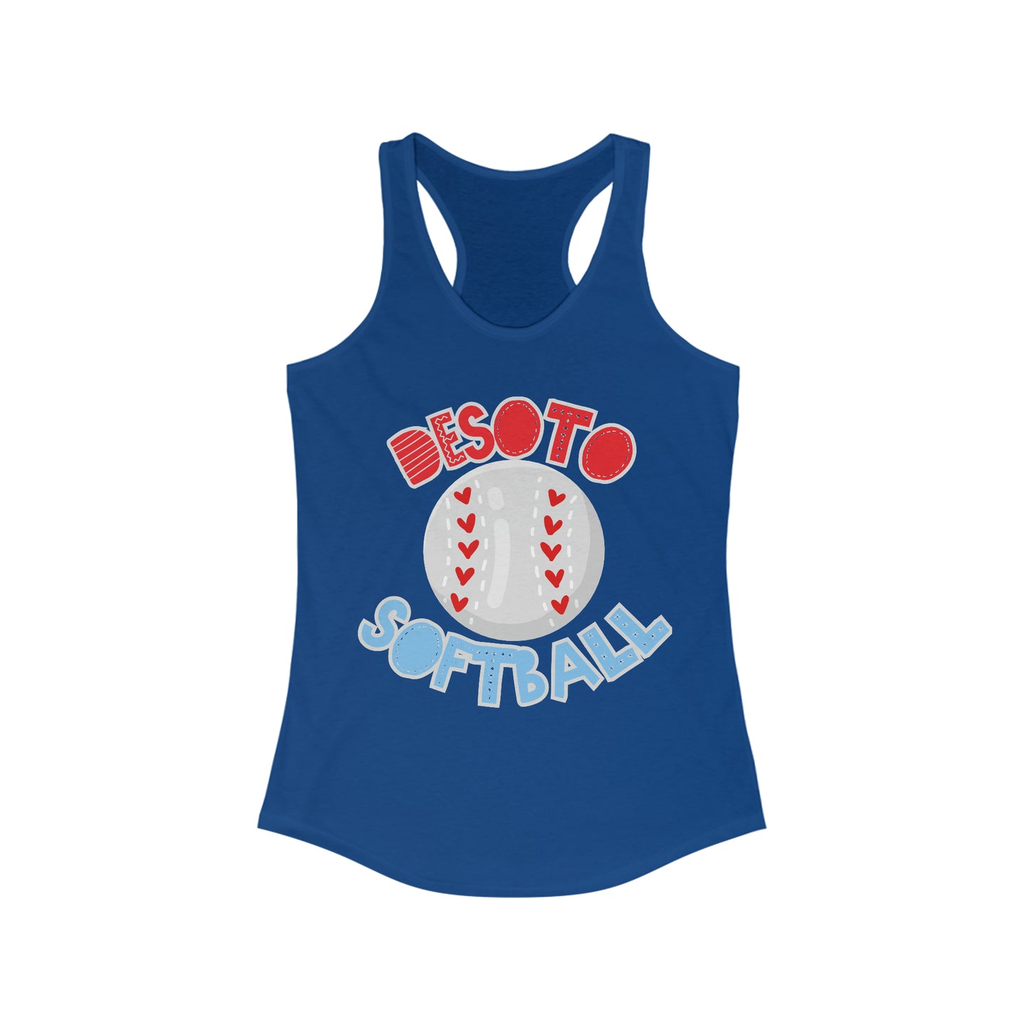 Desoto Softball. Women's Ideal Racerback Tank